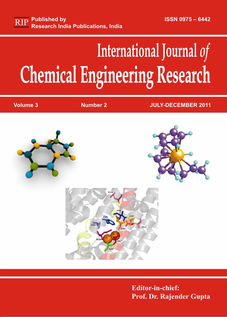 IJChER, International Journal of Chemical Engineering Research ...